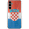 Croatia Flag Distressed Galaxy S24 Plus Clear Case
