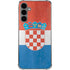Croatia Flag Distressed Galaxy S24 Plus Clear Case
