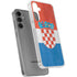 Croatia Flag Distressed Galaxy S24 Plus Clear Case