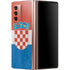 Croatia Flag Distressed Galaxy Z Fold2 5G Skin