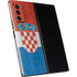 Croatia Flag Distressed Galaxy Z Fold2 5G Skin