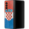 Croatia Flag Distressed Galaxy Z Fold3 5G Skin