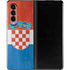 Croatia Flag Distressed Galaxy Z Fold3 5G Skin