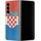 Croatia Flag Distressed Galaxy Z Fold4 5G Skin