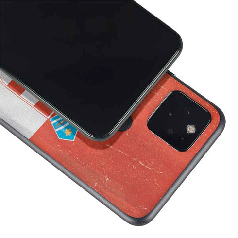 Croatia Flag Distressed Google Pixel 5 Skin
