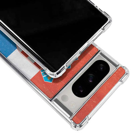 Croatia Flag Distressed Google Pixel 8 Pro Clear Case