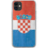 Croatia Flag Distressed iPhone 11 Clear Case