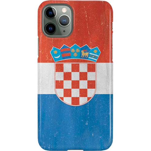 Croatia Flag Distressed iPhone 11 Pro Lite Case