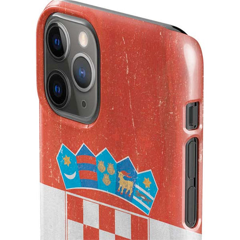 Croatia Flag Distressed iPhone 11 Pro Lite Case