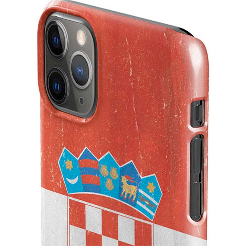 Croatia Flag Distressed iPhone 11 Pro Max Lite Case