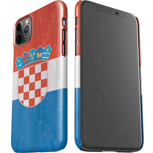 Croatia Flag Distressed iPhone 11 Pro Max Lite Case