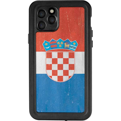 Croatia Flag Distressed iPhone 11 Pro Waterproof Case