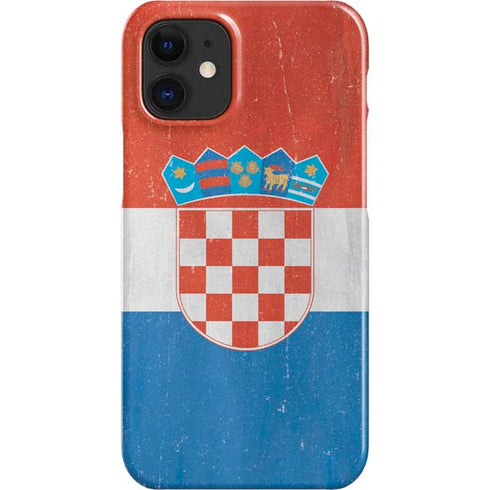 Croatia Flag Distressed iPhone 12 Mini Lite Case