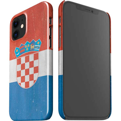 Croatia Flag Distressed iPhone 12 Mini Lite Case