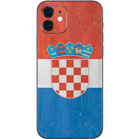 Croatia Flag Distressed iPhone 12 Mini Skin