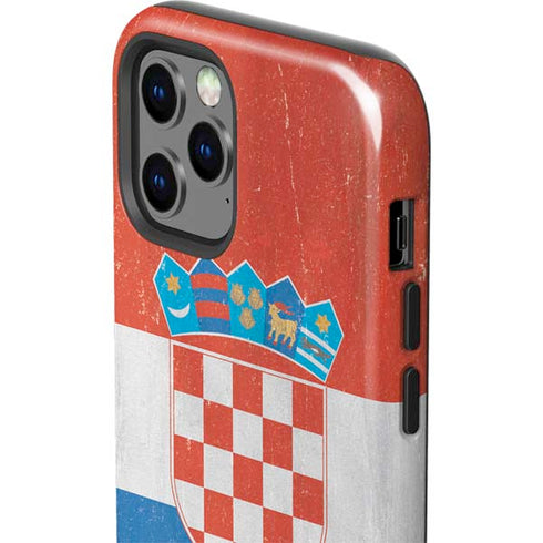 Croatia Flag Distressed iPhone 12 Pro Max Impact Case