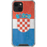 Croatia Flag Distressed iPhone 14 Clear Case