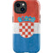 Croatia Flag Distressed iPhone 15 Plus Impact Case