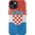 Croatia Flag Distressed iPhone 15 Plus Impact Case