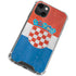 Croatia Flag Distressed iPhone 14 Plus Clear Case