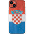 Croatia Flag Distressed iPhone 15 Plus Skin