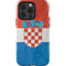 Croatia Flag Distressed iPhone 14 Pro Impact Case