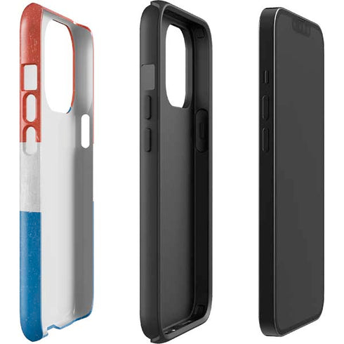 Croatia Flag Distressed iPhone 14 Pro Impact Case