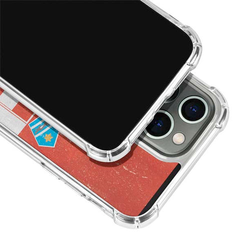 Croatia Flag Distressed iPhone 14 Pro Max Clear Case