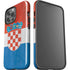 Croatia Flag Distressed iPhone 14 Pro Max Impact Case