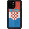 Croatia Flag Distressed iPhone 14 Pro Max Waterproof Case