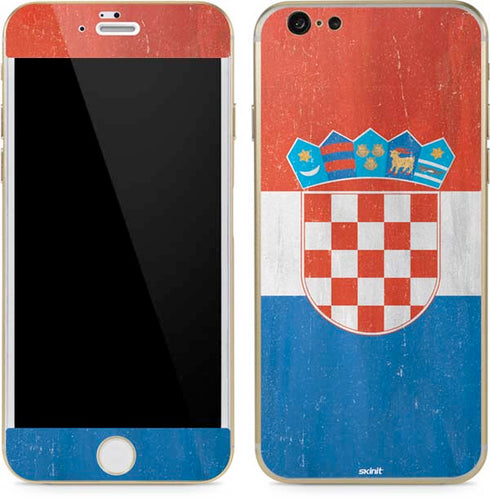 Croatia Flag Distressed iPhone 6/6s Skin