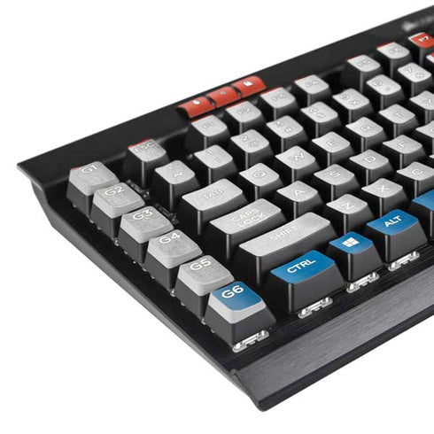 Croatia Flag Distressed K95 RGB PLATINUM Mechanical Gaming Keyboard Skin