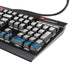 Croatia Flag Distressed K95 RGB PLATINUM Mechanical Gaming Keyboard Skin