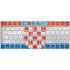 Croatia Flag Distressed Magic Keyboard Skin