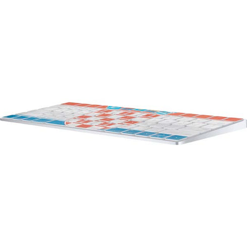 Croatia Flag Distressed Magic Keyboard Skin