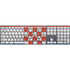 Croatia Flag Distressed Magic Keyboard with Numeric Keypad Skin