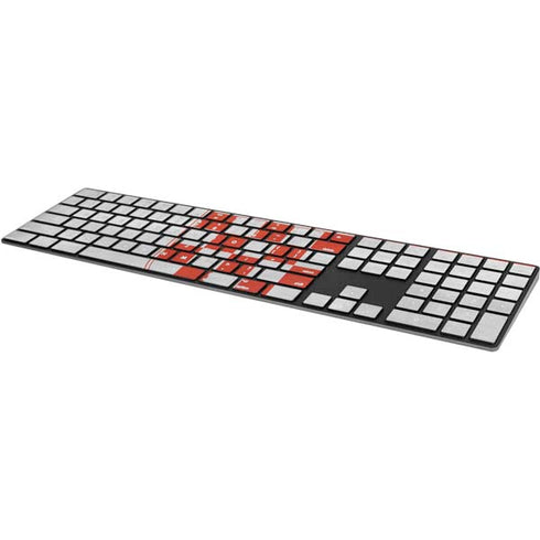 Croatia Flag Distressed Magic Keyboard with Numeric Keypad Skin