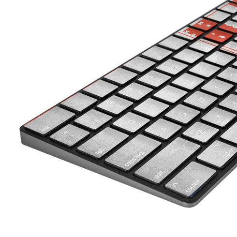 Croatia Flag Distressed Magic Keyboard with Numeric Keypad Skin