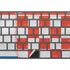 Croatia Flag Distressed Magic Keyboard with Numeric Keypad Skin