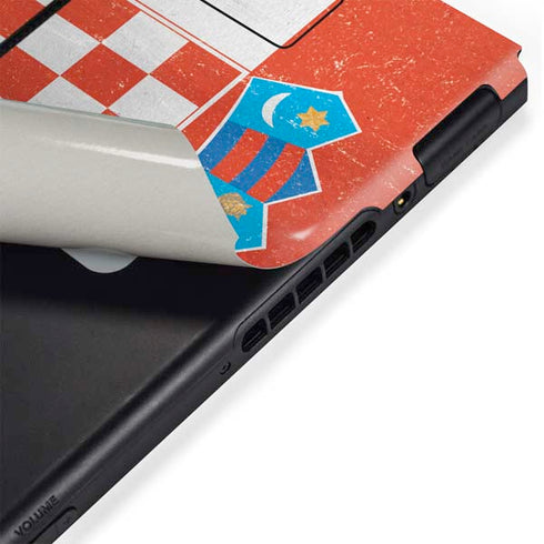 Croatia Flag Distressed Nintendo Switch Bundle Skin