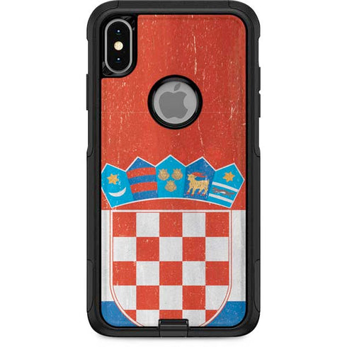 Croatia Flag Distressed Otterbox Commuter iPhone Skin