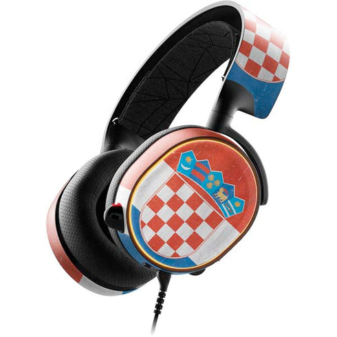 Croatia Flag Distressed SteelSeries Arctis 5 Skin