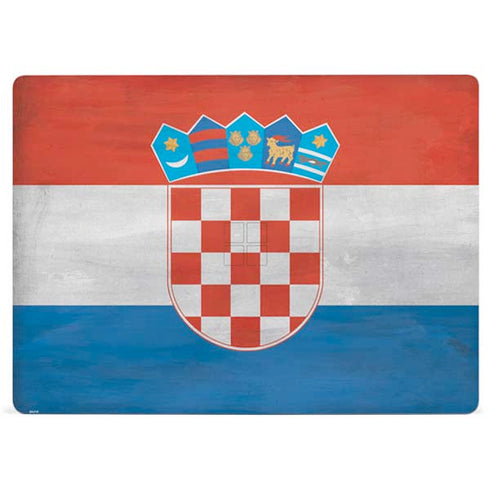 Croatia Flag Distressed Surface Laptop 3 13.5in Skin