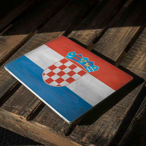 Croatia Flag Distressed Surface Laptop 3 13.5in Skin