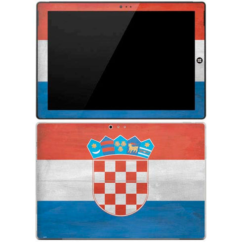 Croatia Flag Distressed Surface Pro 3 Skin