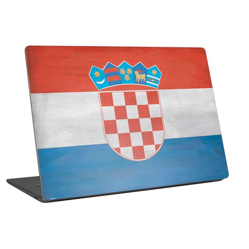 Croatia Flag Distressed Universal Laptop 16.6in (13.4 x 9.7in) Skin