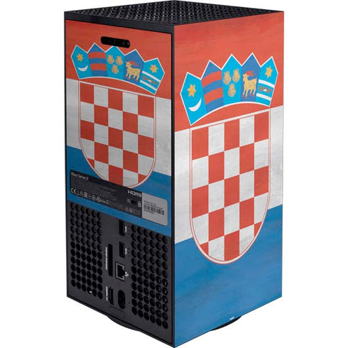 Croatia Flag Distressed Xbox Series X Bundle Skin