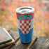 Croatia Flag Distressed Yeti 20oz Tumbler Skin