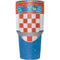 Croatia Flag Distressed Yeti 30oz Rambler Tumbler Skin