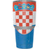 Croatia Flag Distressed Yeti 30oz Rambler Tumbler Skin